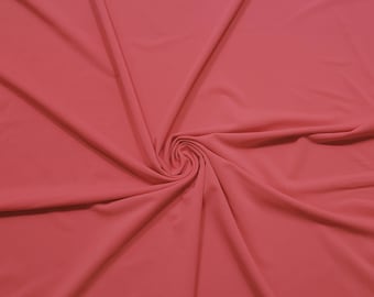 Elegant Salmon Nylon Spandex Fabric - Perfect for Swimwear, Swimsuits, Athletic Wear, and More
