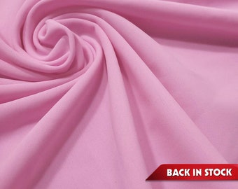 Chantilly Pink Matte Solid Nylon Spandex Swimwear Fabric by the Yard