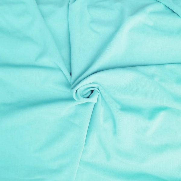 Celeste/Pale Turquoise Solid Matte Swimwear, Dancewear and Activewear Nylon Spandex Fabric by the Yard