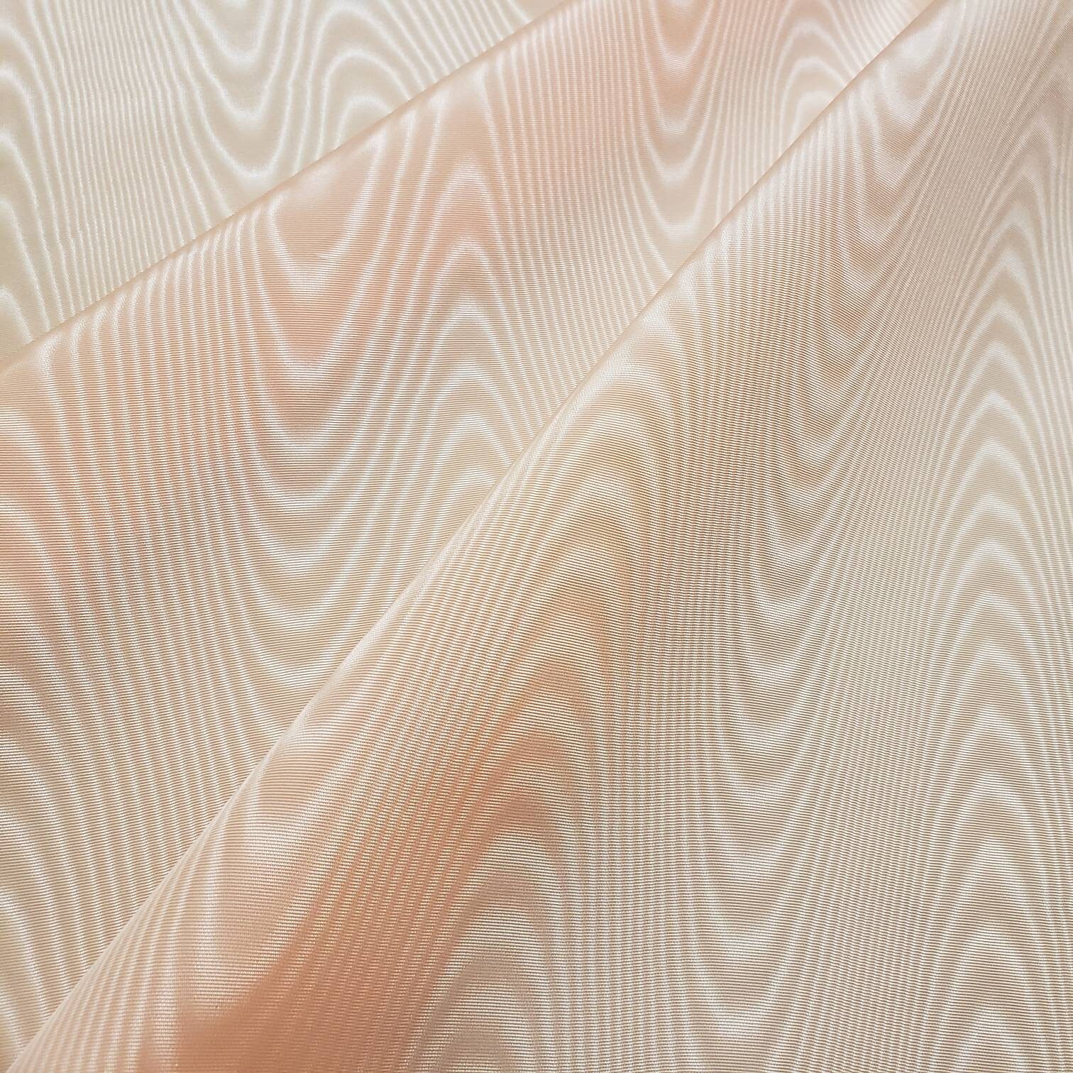 Pastel Peach Moire Taffeta Fabric by the Yard Moiré Taffeta Etsy