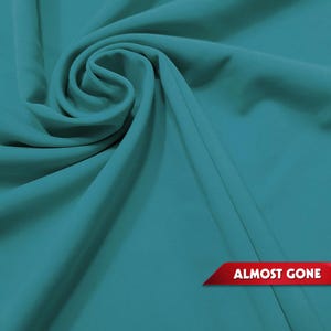Deep Sea Solid Nylon Spandex Swimwear Fabric by the Yard