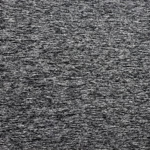 Athletic Activewear High Performance Poly Spandex Fabric Gray and Black Space Dye Marl By The Yard