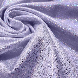 Pastel Lavender Iridescent Spandex Fabric: Suncatcher 4-Way Stretch