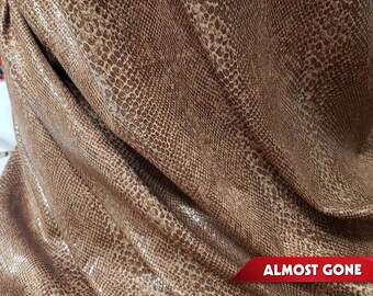Warm Taupe Snake Scales 2-Way Stretch Fabric