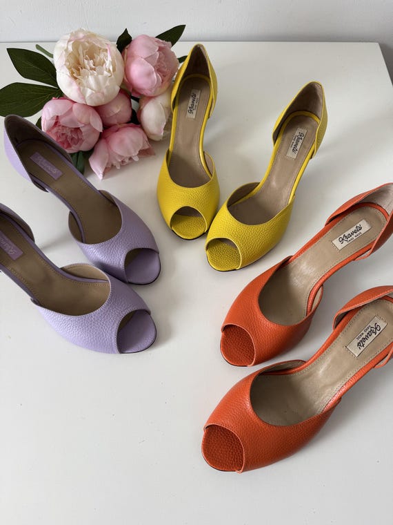 Designer Dress Shoes - Handmade Colorful Sandals for Women, Unique Ladies Sandals - Handcrafted Leather Heels for Summer, Leather Sandals Designer Dress Shoes - Handmade Colorful Sandals for Women, Unique Ladies Sandals - Handcrafted Leather Heels for Summer, Leather Sandals