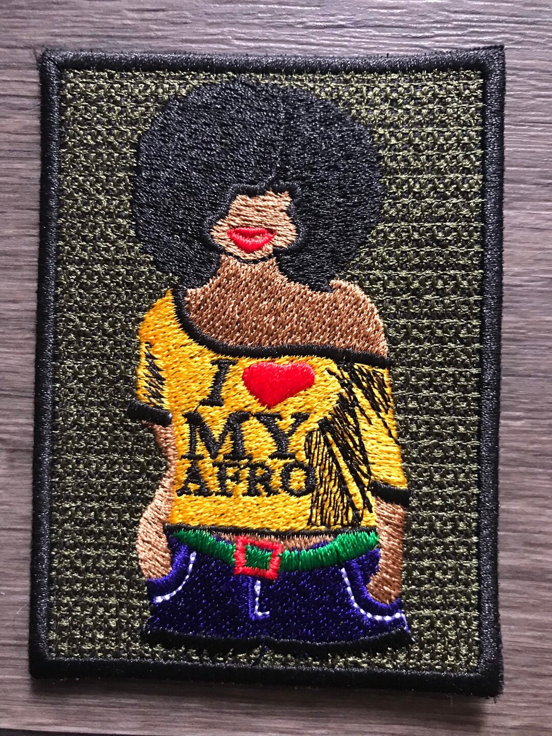 Loving My Afro Iron on Patch - Etsy