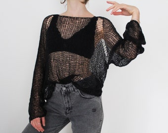 see through sweater pullover