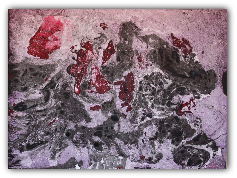 Abstract Painting Red Black Canvas Modern Wall Home Decor Contemporary Modern Abstract Art Painting Modern Painting on Canvas Original Art