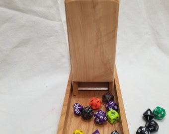Hickory dice tower and rolling tray combo.
