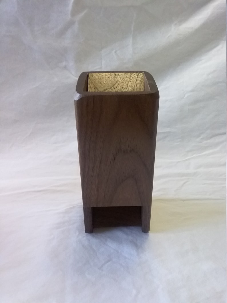 Walnut Domestic Wood Dice Rolling Tower image 2