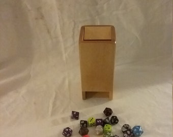 Yellowheart dice rolling tower.