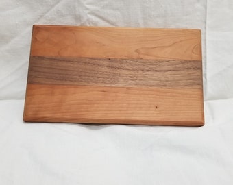 Cherry And Walnut handmade cutting board