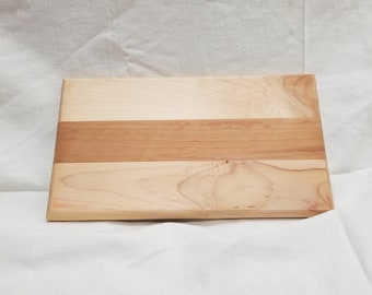 Maple and cherry handmade cutting board