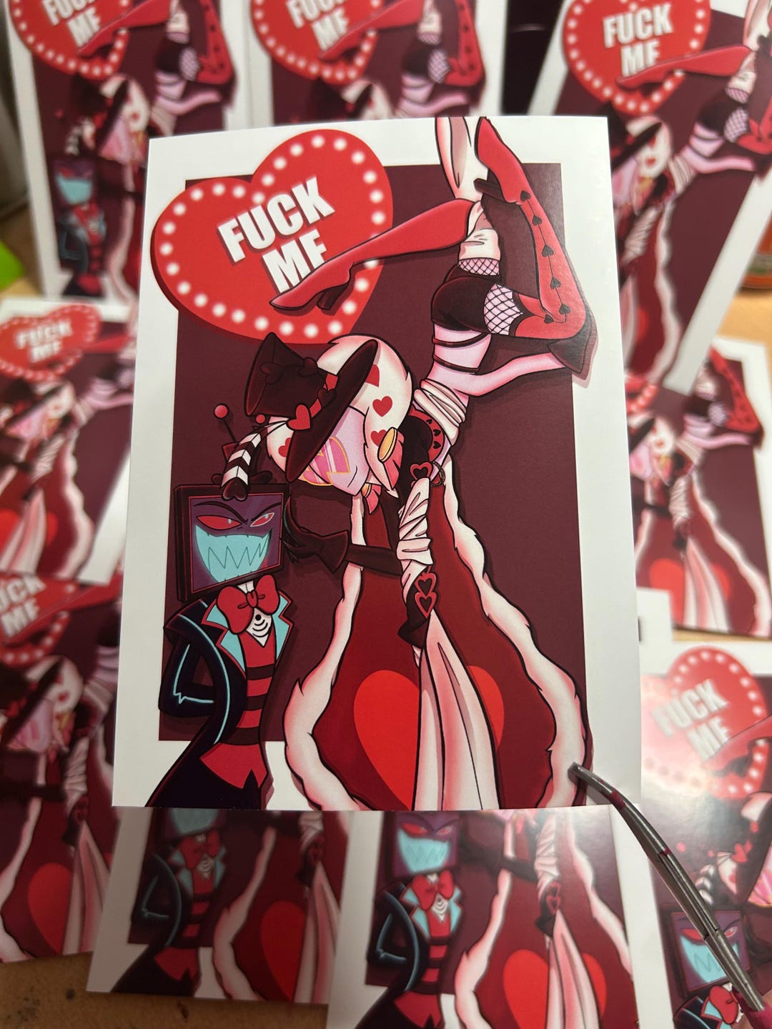 Hazbin Hotel - Staticmoth Vox X Valentino A6/A4 Print - Etsy