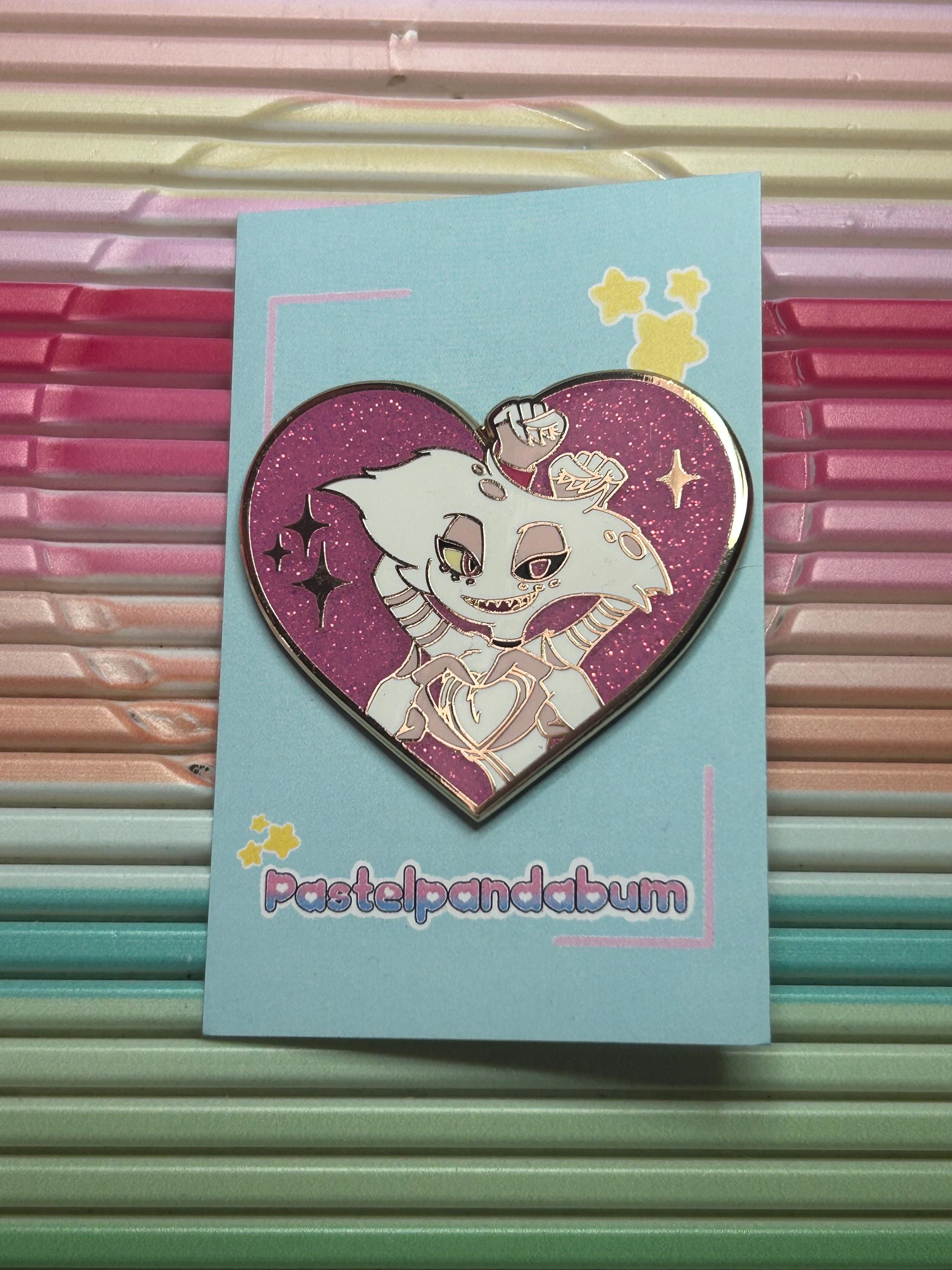 Hazbin Hotel - Love Angel Dust Enamel Pin Badge - Etsy