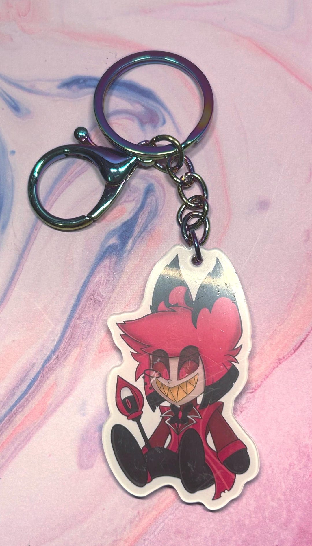 Hazbin Hotel - Alastor Acrylic Keychain - Etsy Canada