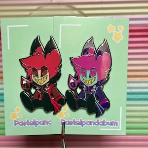 Hazbin Hotel -  Alastor & Neon Alastor Enamel Pin badge