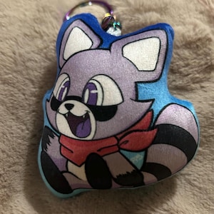 Indigo Park - Rambley the Raccoon pluche sleutelhanger