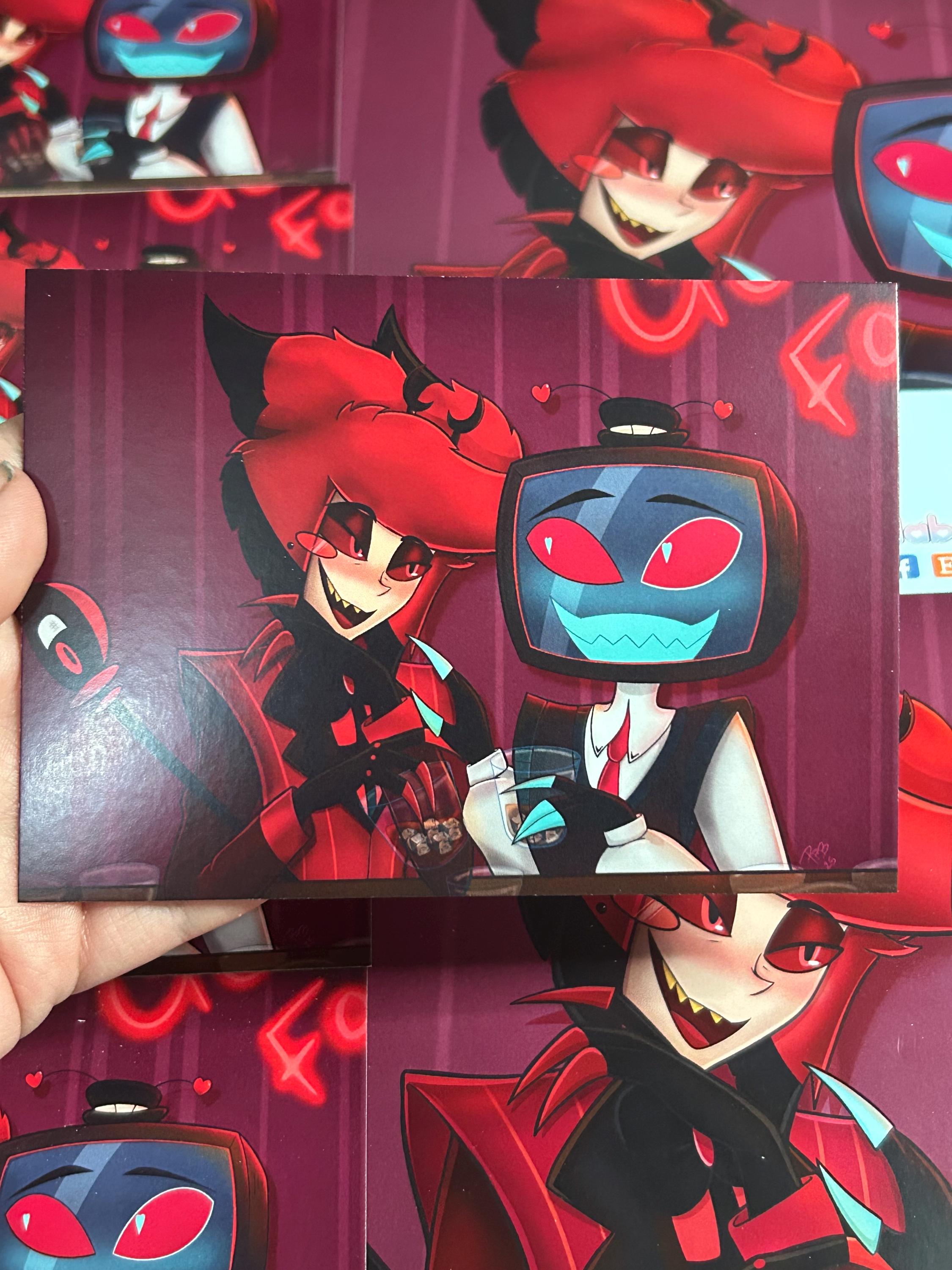 Hazbin Hotel - Staticradio - Alastor X Vox A6/A4 Print - Etsy