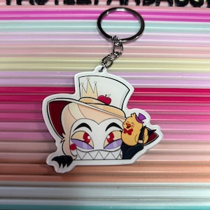Hazbin Hotel Lucifer peeper keychain