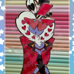 Hazbin Hotel - Pin de esmalte con la cara de Valentino OwO