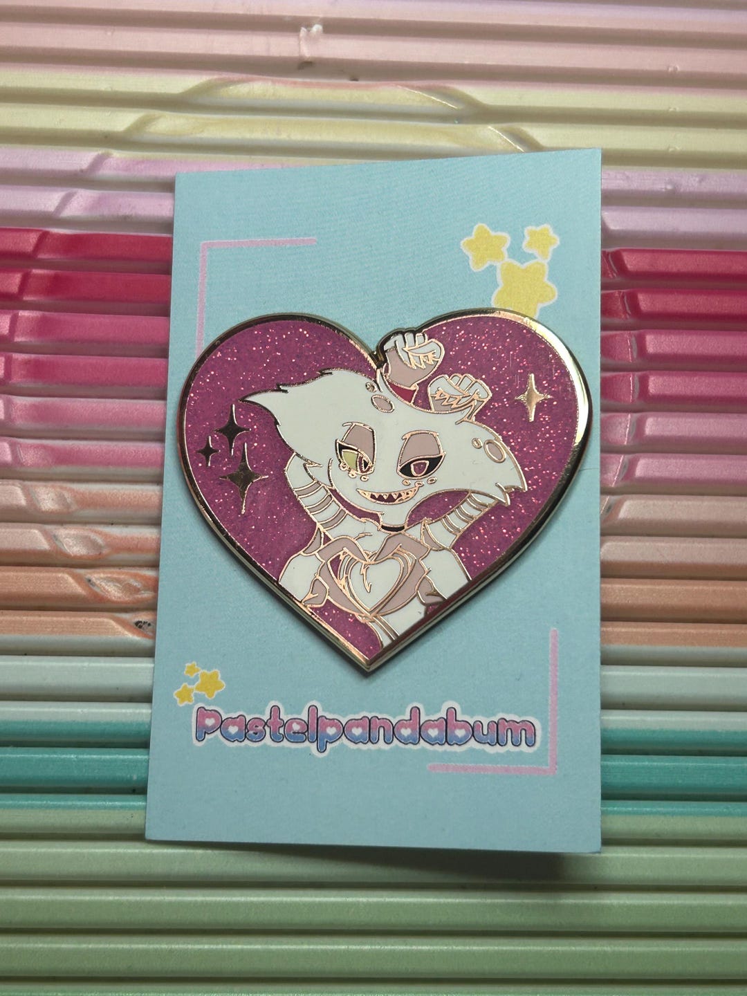 Hazbin Hotel - Love Angel Dust Enamel Pin Badge - Etsy