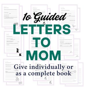 Cartas para mamá imprimibles / Ideas para escribir cartas + Páginas de escritura gratis / Regalo para el Día de la Madre / Recuerdo imprimible / Descarga instantánea