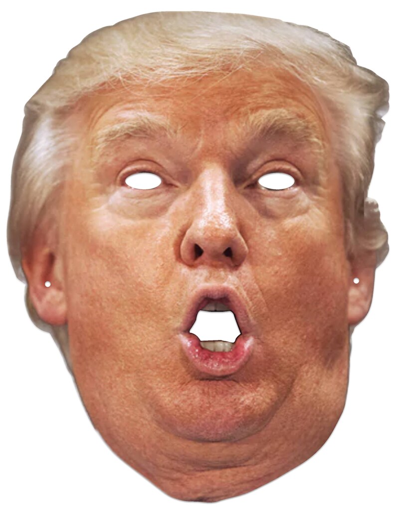 Trump Face Halloween Costume Mask image 0