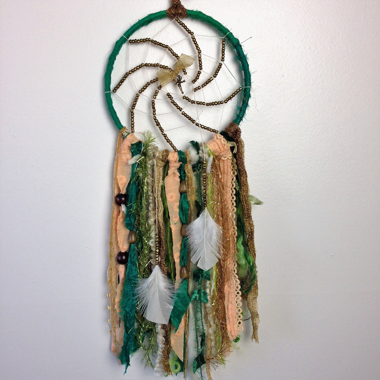 Woodland Fairy Dream Catcher Tinkerbelle Peter Pan inspired Etsy