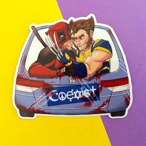 Clear Deadpool & Wolverine Honda Odyssey Sticker || Wade Wilson, Logan, Poolverine, Deadclaws, Hugh Jackman, Ryan Reynolds