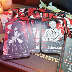 Tarotdeck Major Arcana || Sandman, Good Omens, American Gods, Neverwhere, Stardust, Coraline, Oceaan, Kerkhofboek, Neil Gaiman
