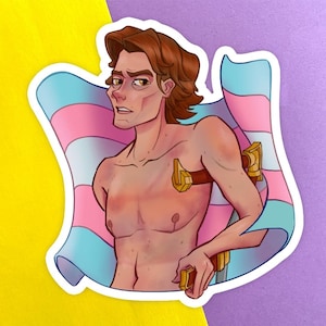 Viktor Transgender Pride Sticker | Arcane, Jayce, Viktor