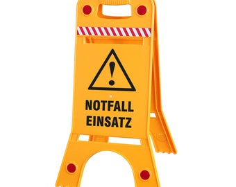 Warnaufsteller Dachaufsteller - Achtung! Notfalleinsatz - Gr. ca. 28 x 64 cm – 308538/1