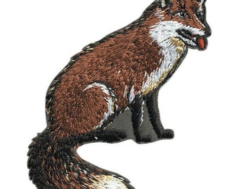 Aufnäher Applikation  sitzender FUCHS  04034