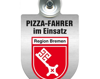 Application shield windshield - PIZZA DRIVER in action - Customizable - 393833