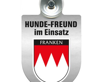 Application shield windshield - HUNDE-FREUND in use - Customizable - 309359