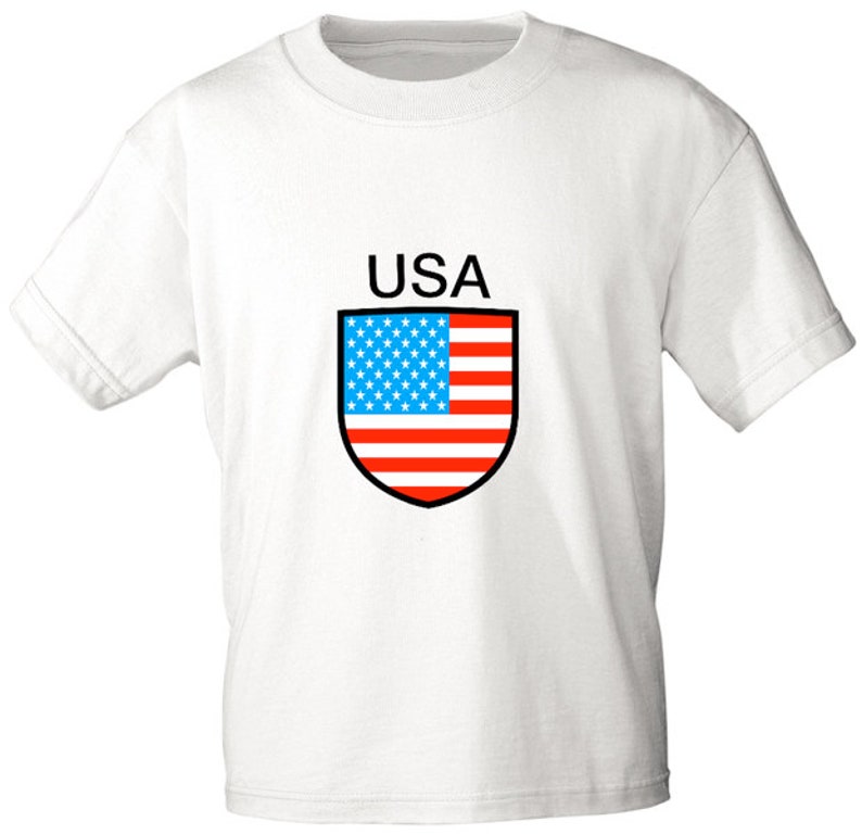 Kinder-T-Shirt mit Druck USA AMERIKA Bild 1