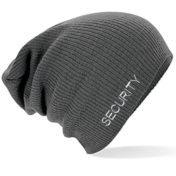 Slouch- Long Beanie Mütze  Security  In 3 Farben