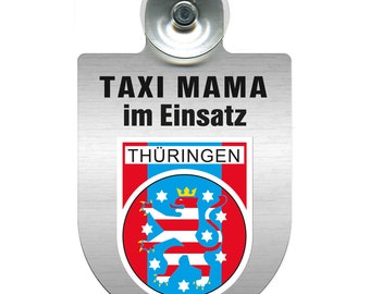 Application shield windshield - TAXI MAMA in use - Customizable - 309721