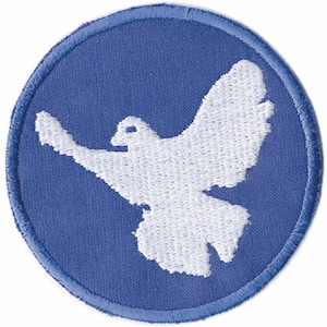 Aufnäher Applikation - PEACE FRIEDENSTAUBE - Gr. ca. 8 cm - 03293