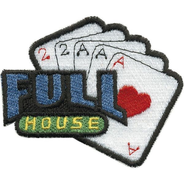 Aufnäher Patches  KARTENSPIEL Full House  04413