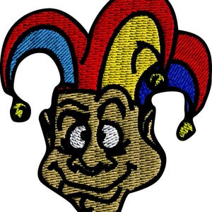 Aufnäher Applikation Patch - Karneval  CLOWN - Gr. ca. 5 x 6 cm - 04743