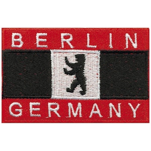 Aufnäher Applikation - BERLIN Germany - Gr. ca. 8 x 5 cm - 00486