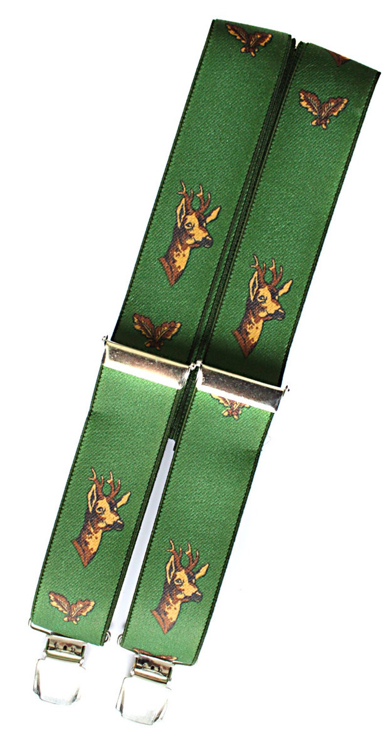 Suspenders Elastic Nickel Free deer image 1