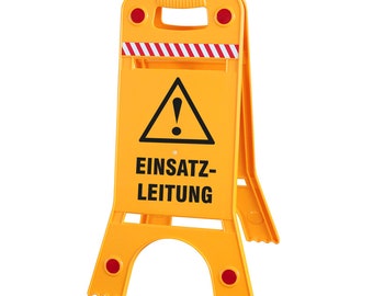 Panneau d'avertissement sur le toit - Attention ! GESTION DES OPÉRATIONS - Gr. environ 28 x 64 cm - 308538/8