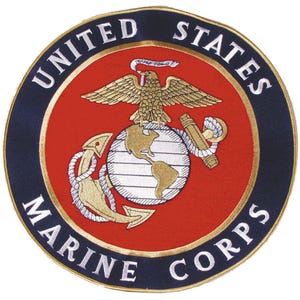 XXL Aufnäher Patch Applikation - United States Marine Corp - Gr. ca. 26 cm - 08051
