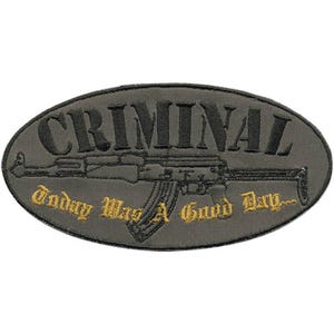 Aufnäher Abzeichen - CRIMINAL...- Gr. ca. 11,5cm x 6cm - 04391