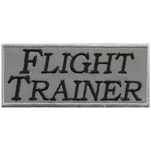 AUFNÄHER - Flight Trainer - 01925 - Gr. ca. 9 x 4 cm - Patches