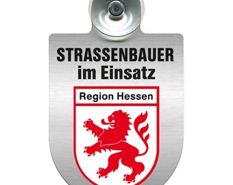 Application shield windshield - STRASSENBAUER in use - Customizable - 309464