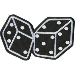 XXL Aufnäher Patches Applikation - WÜRFELSPIEL WÜRFEL - Gr. ca. 21 x 12,5 cm - 08569